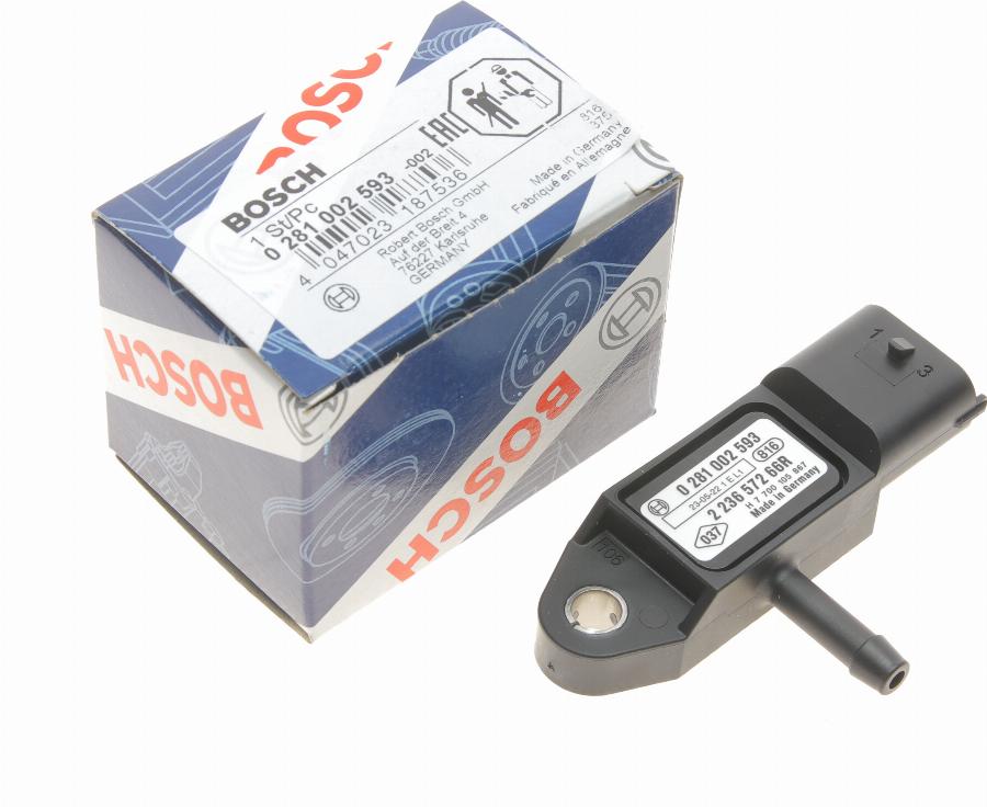 BOSCH 0 281 002 593 - Senzor, tlak punjenja parts5.com