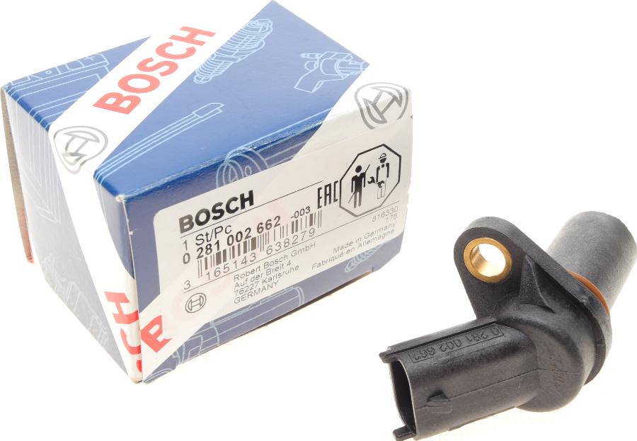 BOSCH 0 281 002 662 - Capteur d'angle, vilebrequin parts5.com