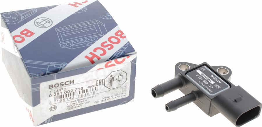 BOSCH 0 281 002 710 - Sensor, exhaust pressure parts5.com