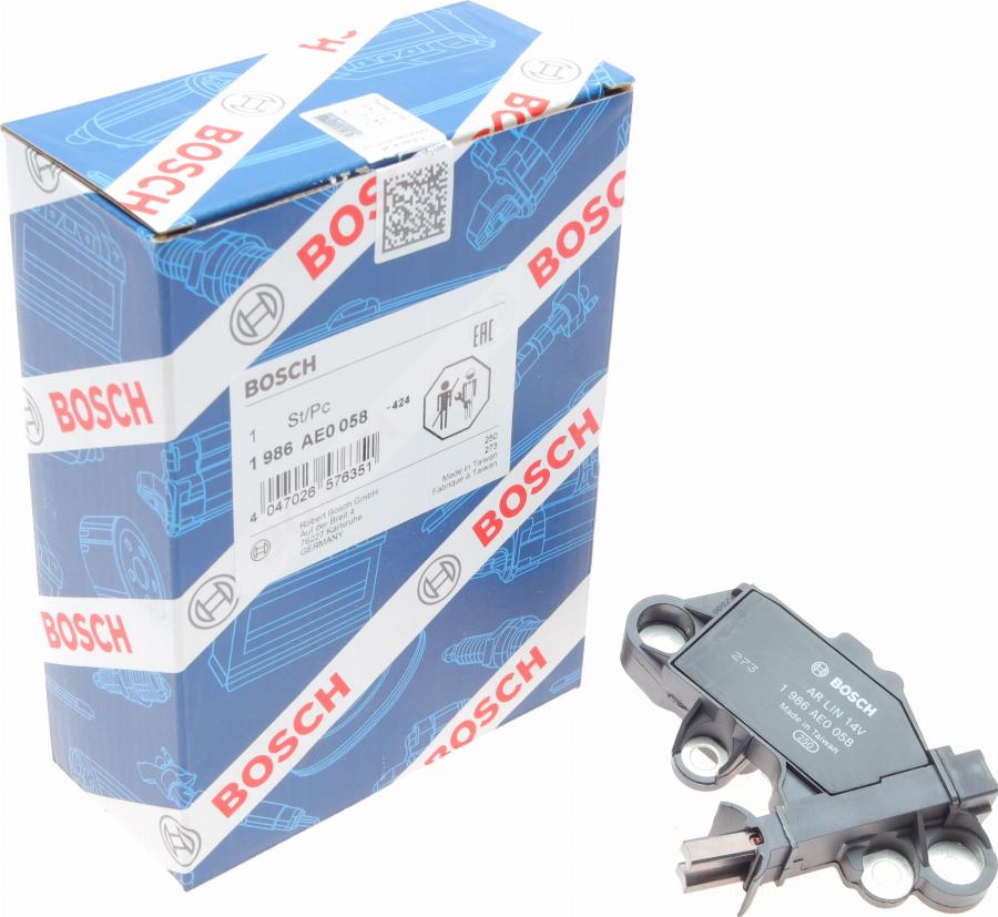 BOSCH 1 986 AE0 058 - Generátor szabályozó parts5.com