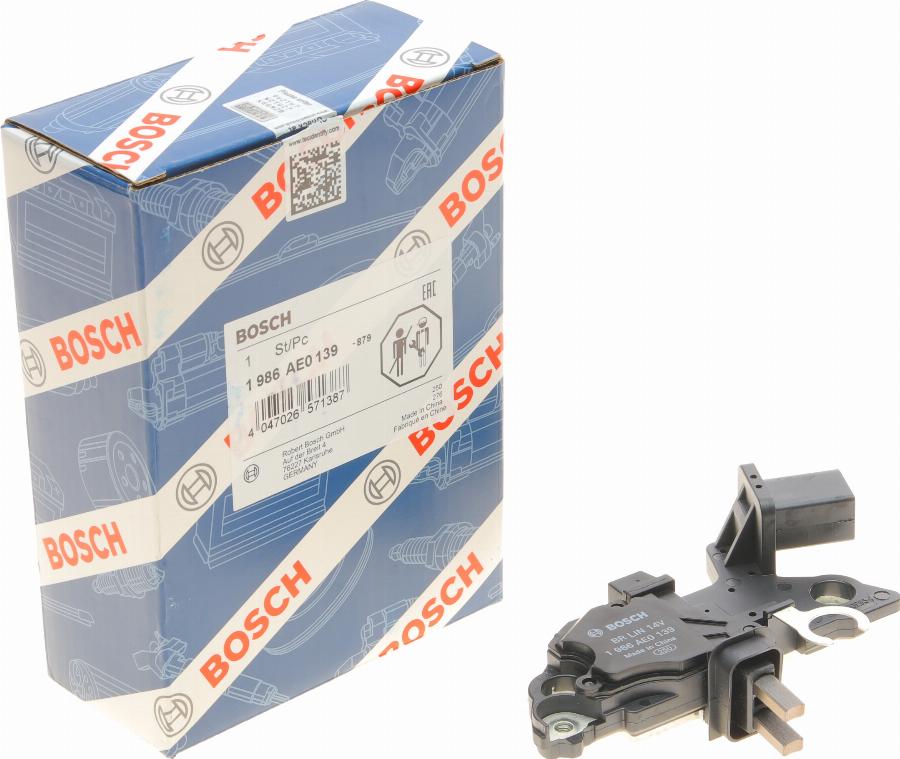 BOSCH 1 986 AE0 139 - Voltage regulator, alternator parts5.com