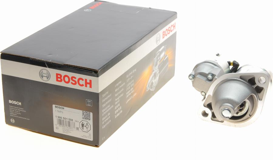 BOSCH 1 986 S01 008 - Rozrusznik parts5.com