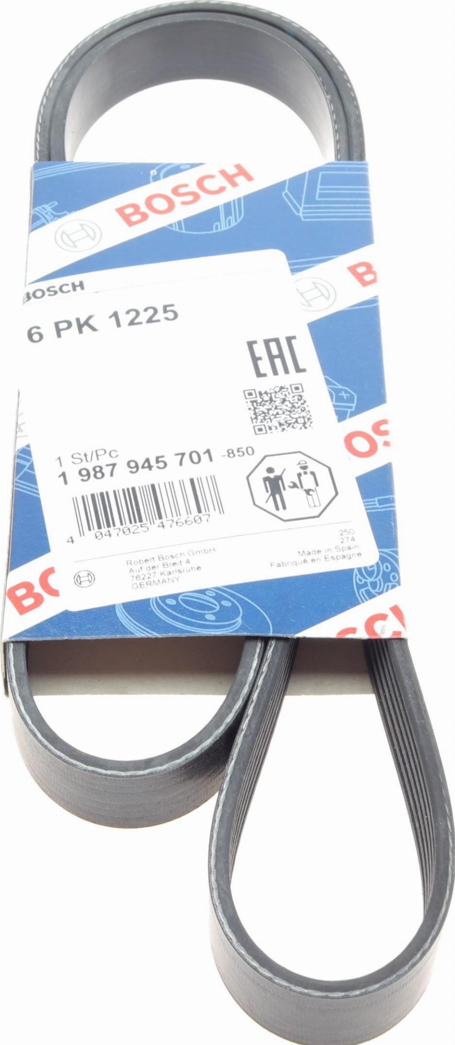 BOSCH 1 987 945 701 - Pasek klinowy wielorowkowy parts5.com