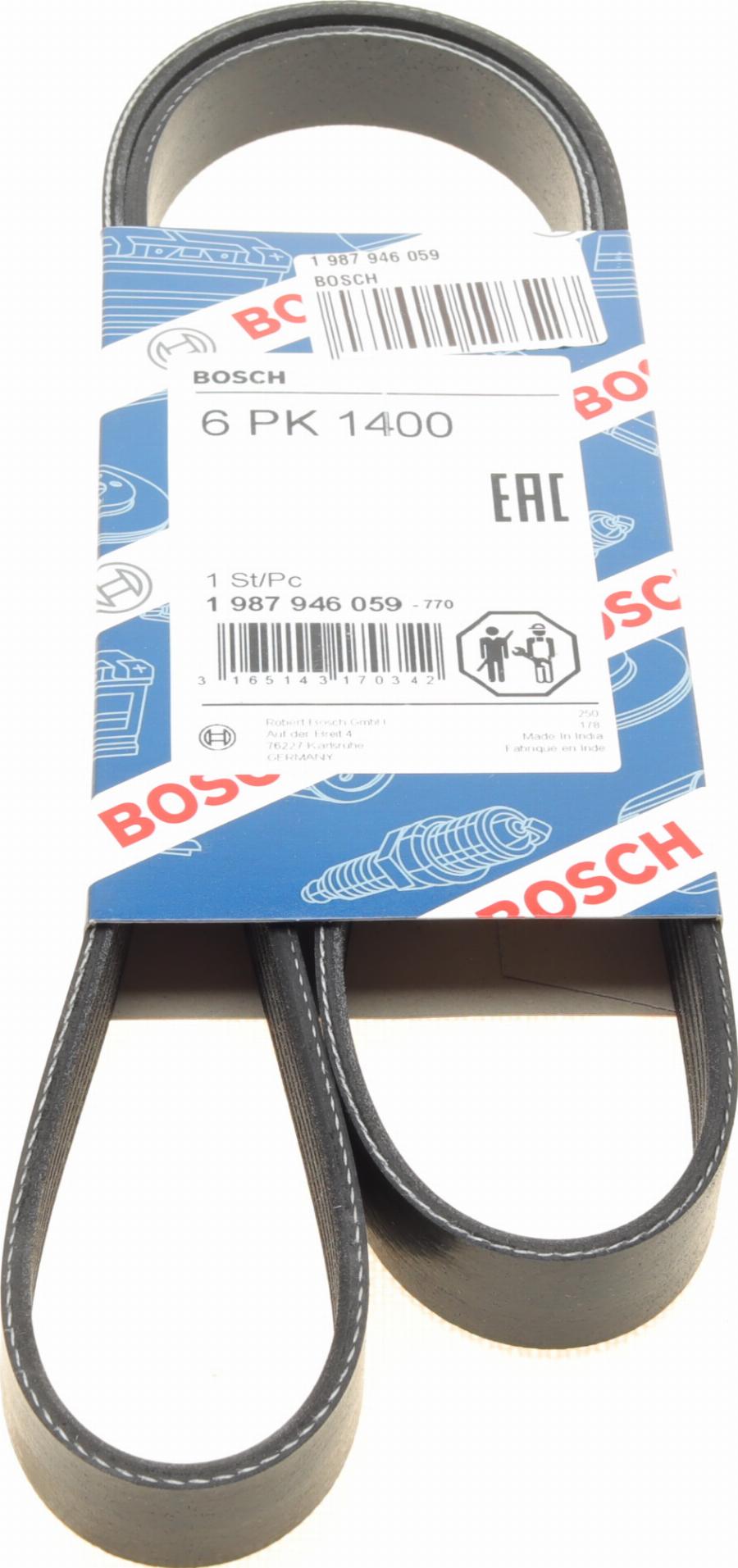 BOSCH 1 987 946 059 - Klinasti rebrasti kaiš parts5.com