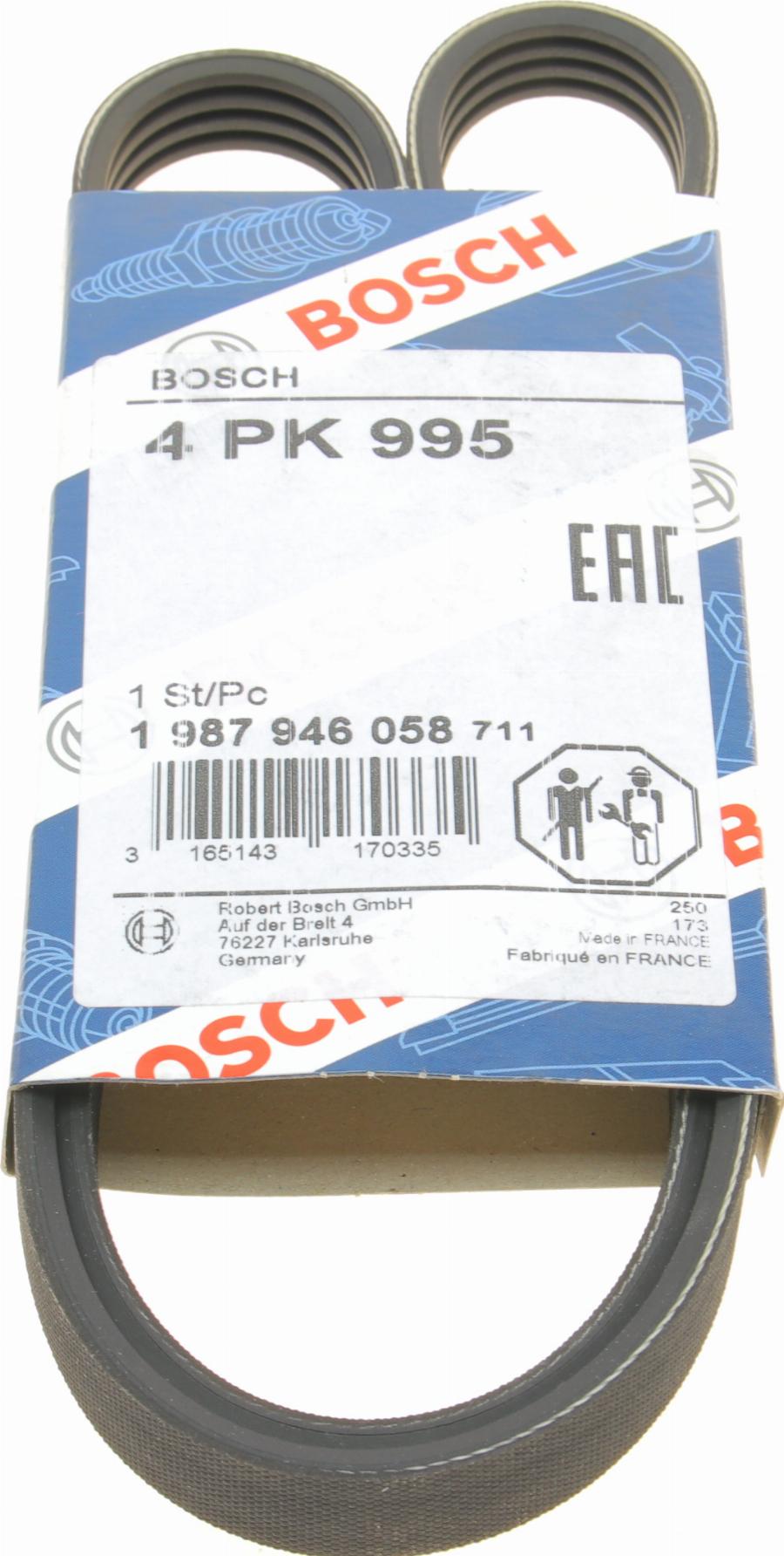 BOSCH 1 987 946 058 - Pasek klinowy wielorowkowy parts5.com