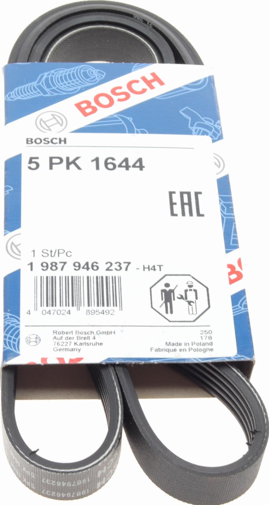 BOSCH 1 987 946 237 - Pasek klinowy wielorowkowy parts5.com