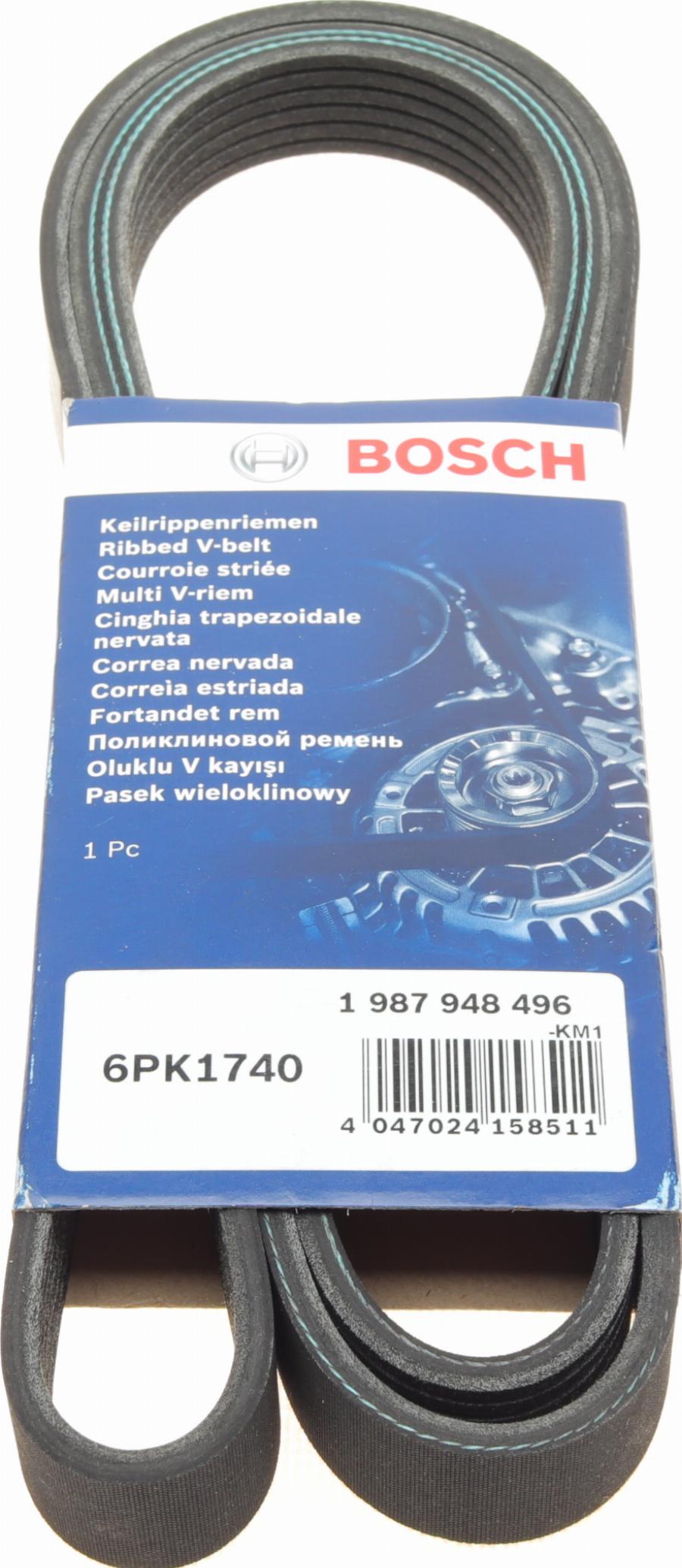 BOSCH 1 987 948 496 - Courroie trapézoïdale à nervures parts5.com