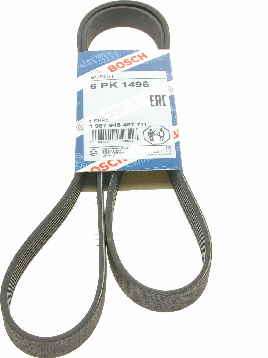 BOSCH 1 987 948 497 - V-Ribbed Belt parts5.com