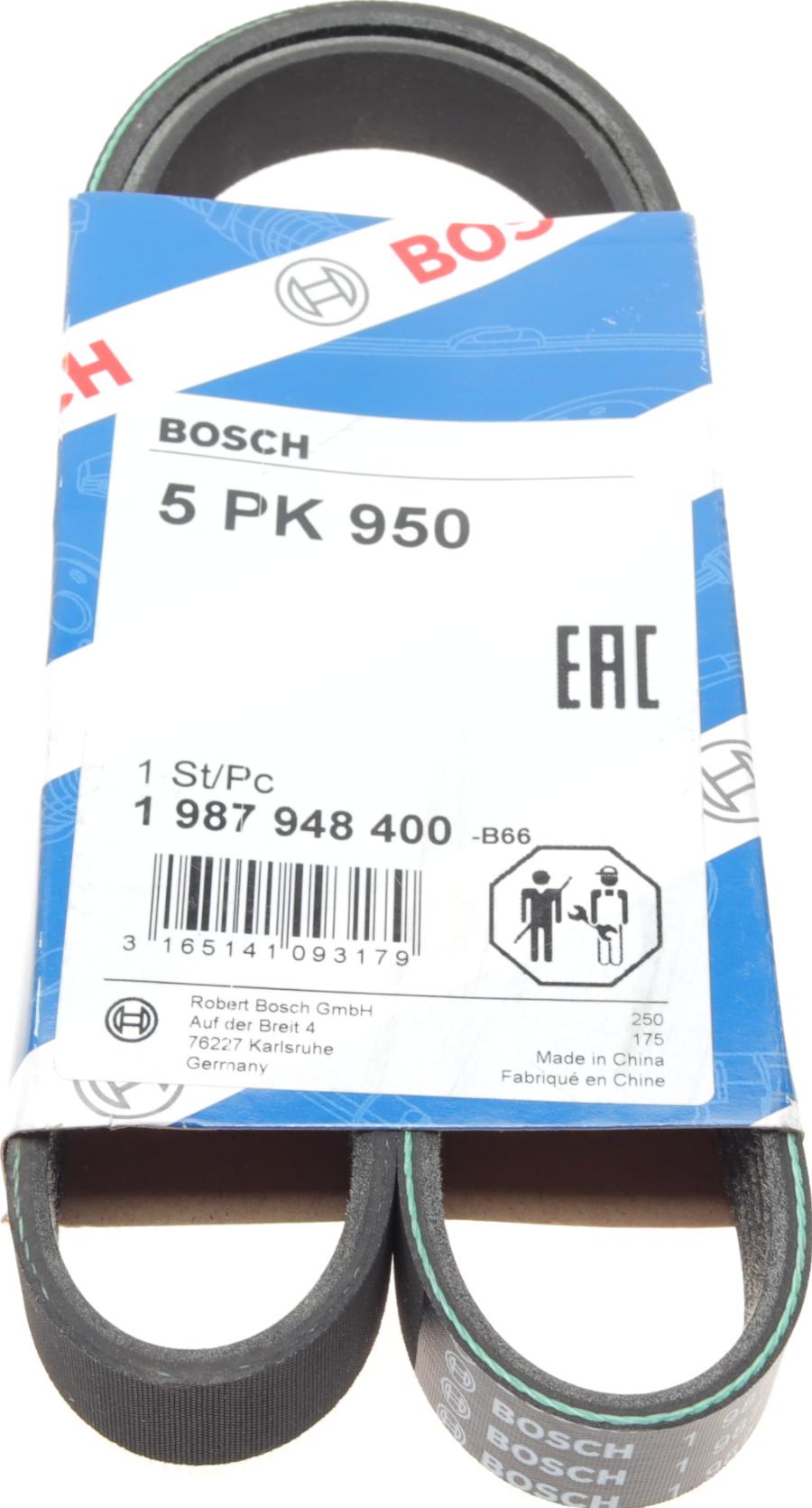 BOSCH 1 987 948 400 - Klinasti rebrasti remen parts5.com