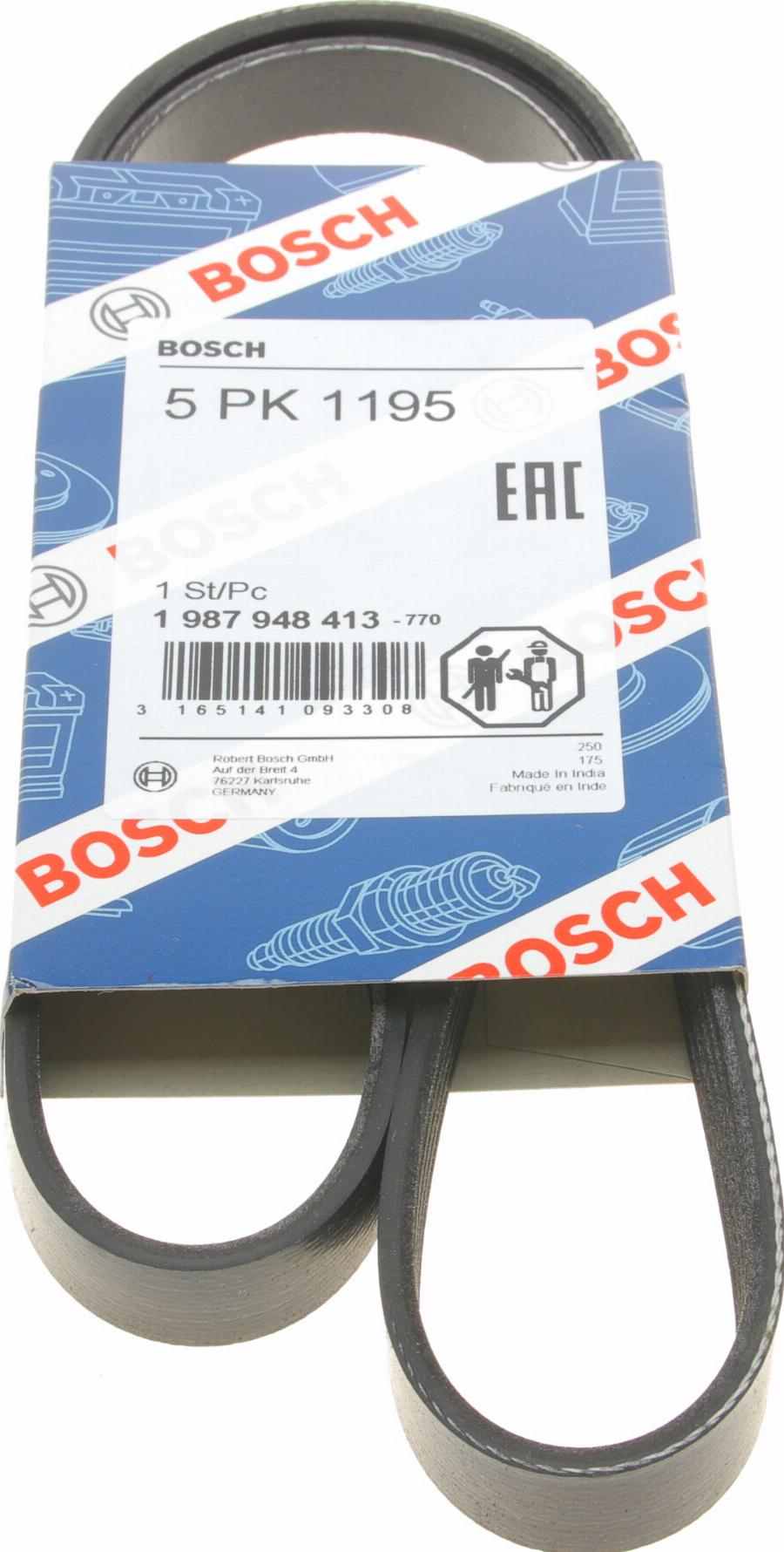 BOSCH 1 987 948 413 - Поликлиновой ремень parts5.com