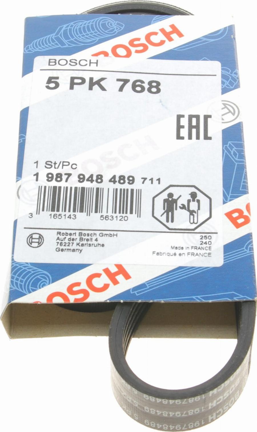 BOSCH 1 987 948 489 - Pasek klinowy wielorowkowy parts5.com