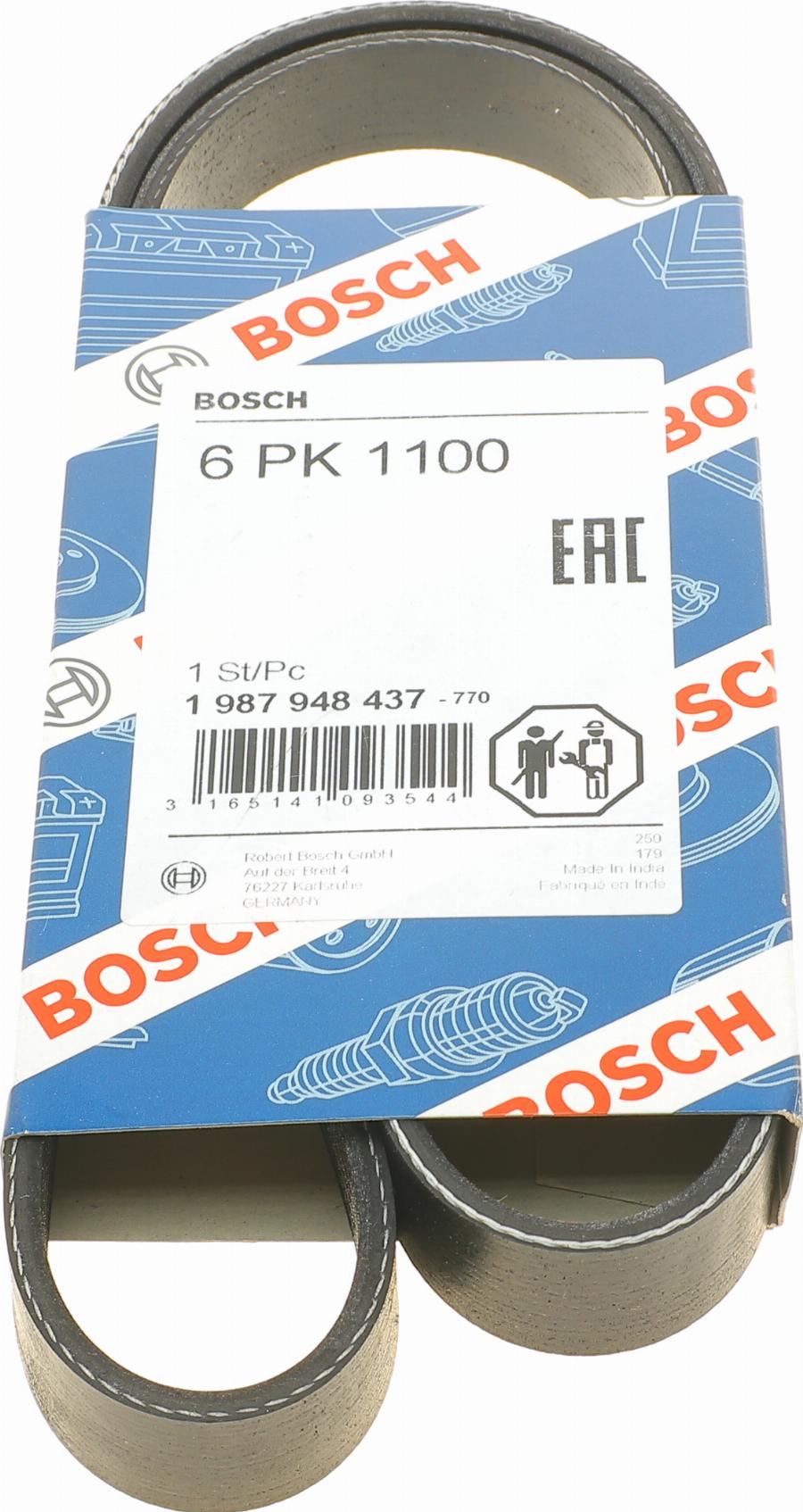 BOSCH 1 987 948 437 - Correa trapecial poli V parts5.com