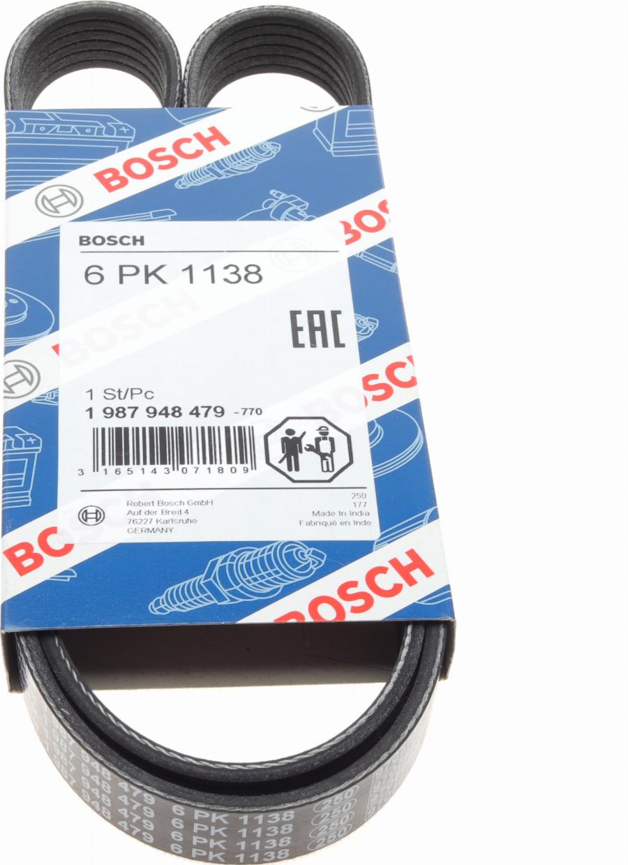 BOSCH 1 987 948 479 - Klinasti rebrasti kaiš parts5.com