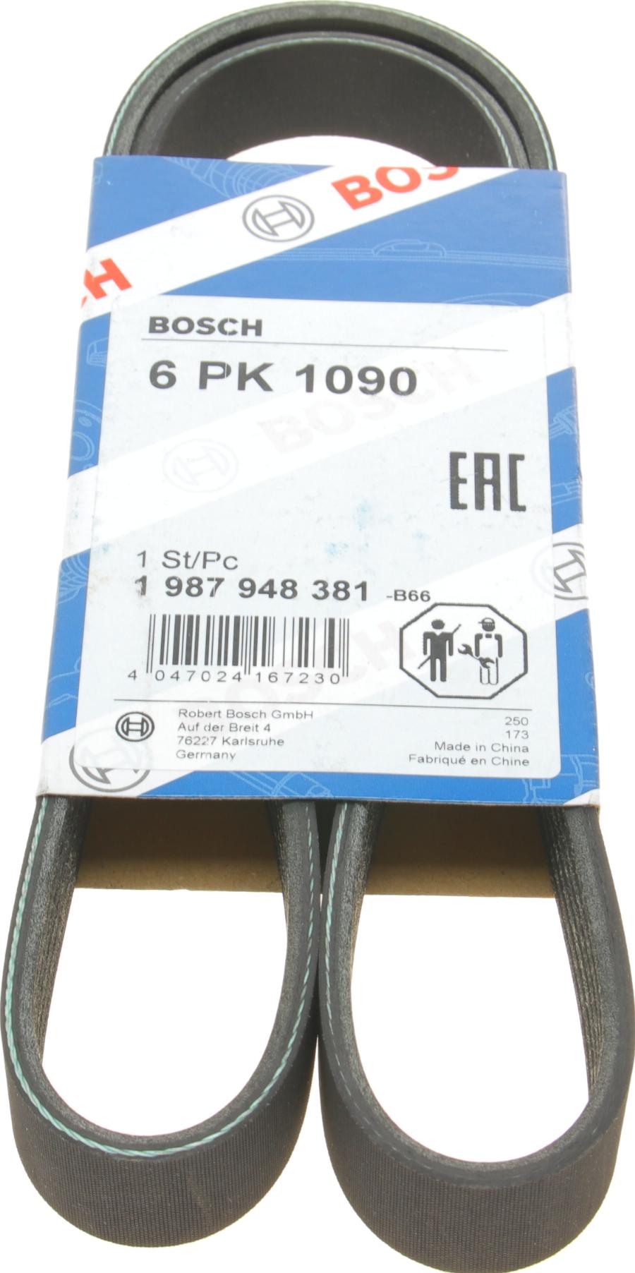 BOSCH 1 987 948 381 - Pasek klinowy wielorowkowy parts5.com