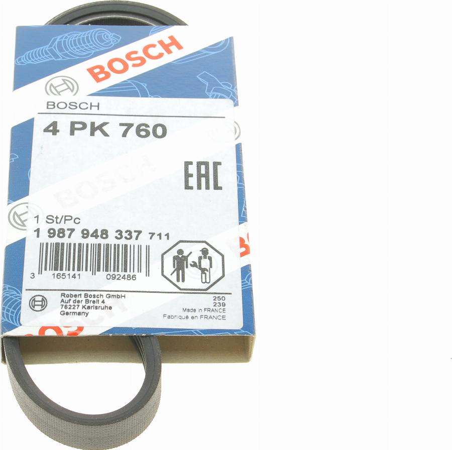 BOSCH 1 987 948 337 - Klinasti rebrasti kaiš parts5.com