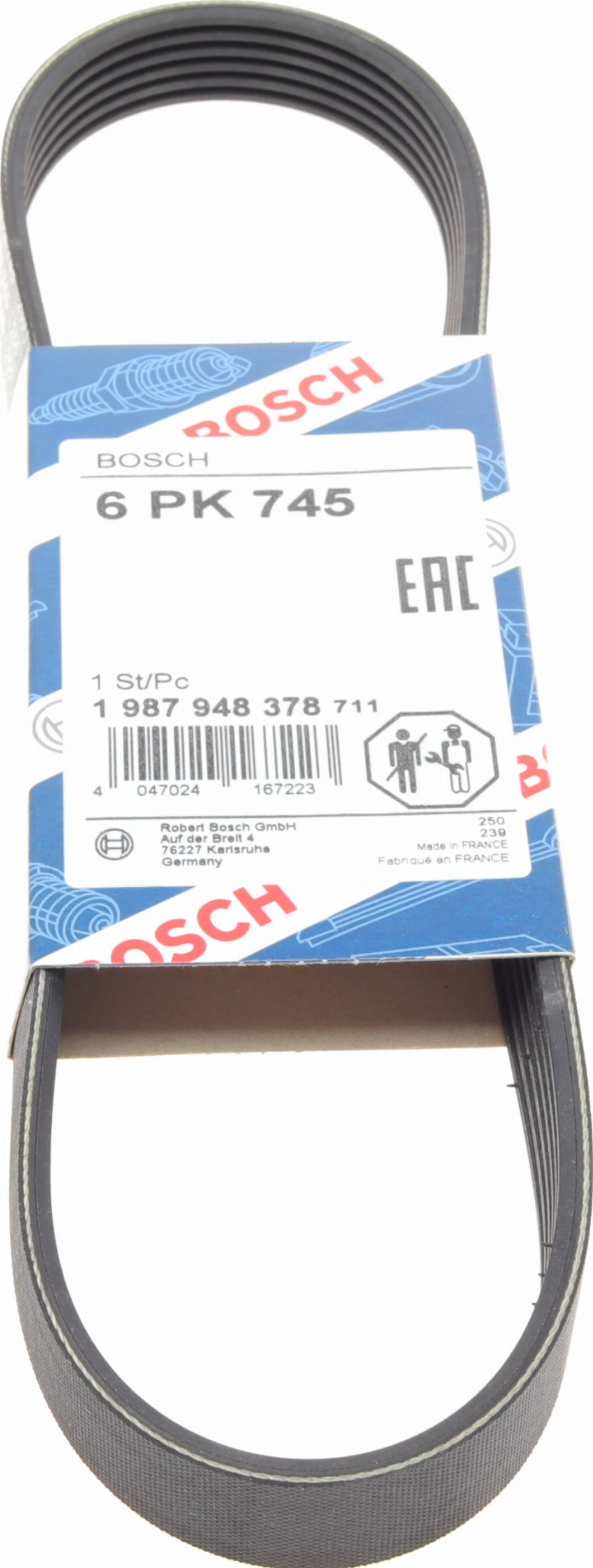 BOSCH 1 987 948 378 - Pasek klinowy wielorowkowy parts5.com