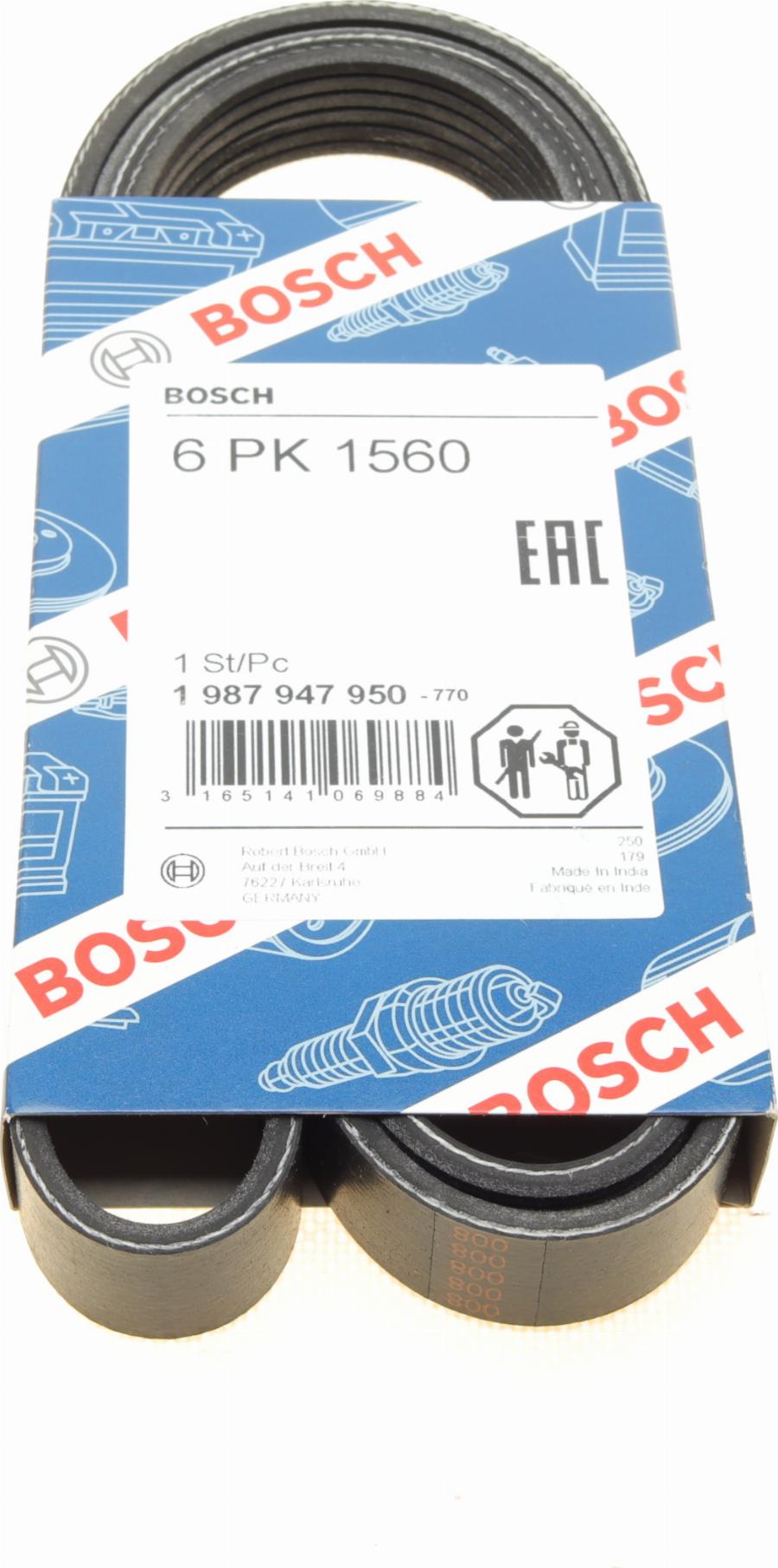 BOSCH 1 987 947 950 - Curea transmisie cu caneluri parts5.com