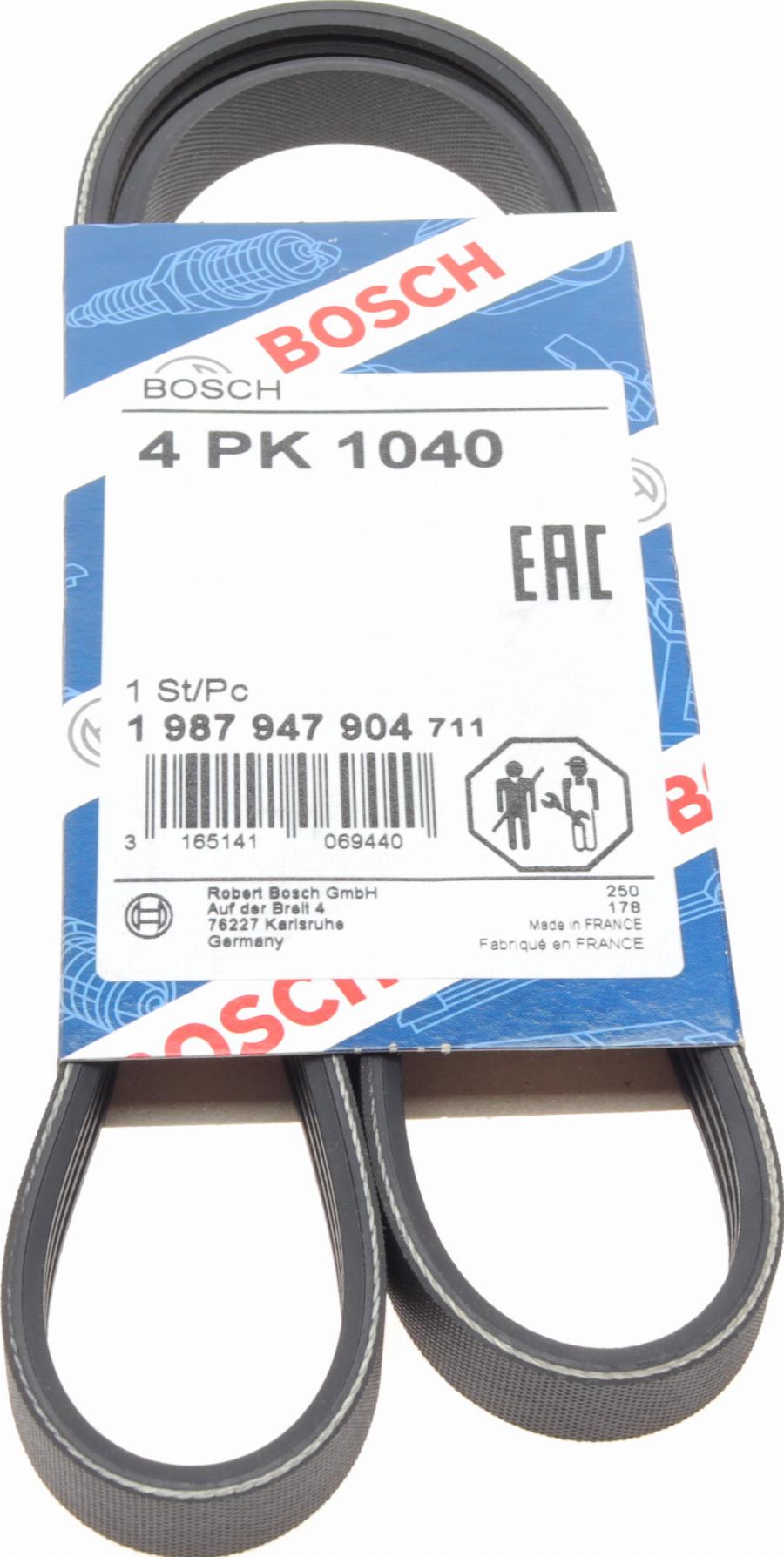 BOSCH 1 987 947 904 - Keilrippenriemen parts5.com