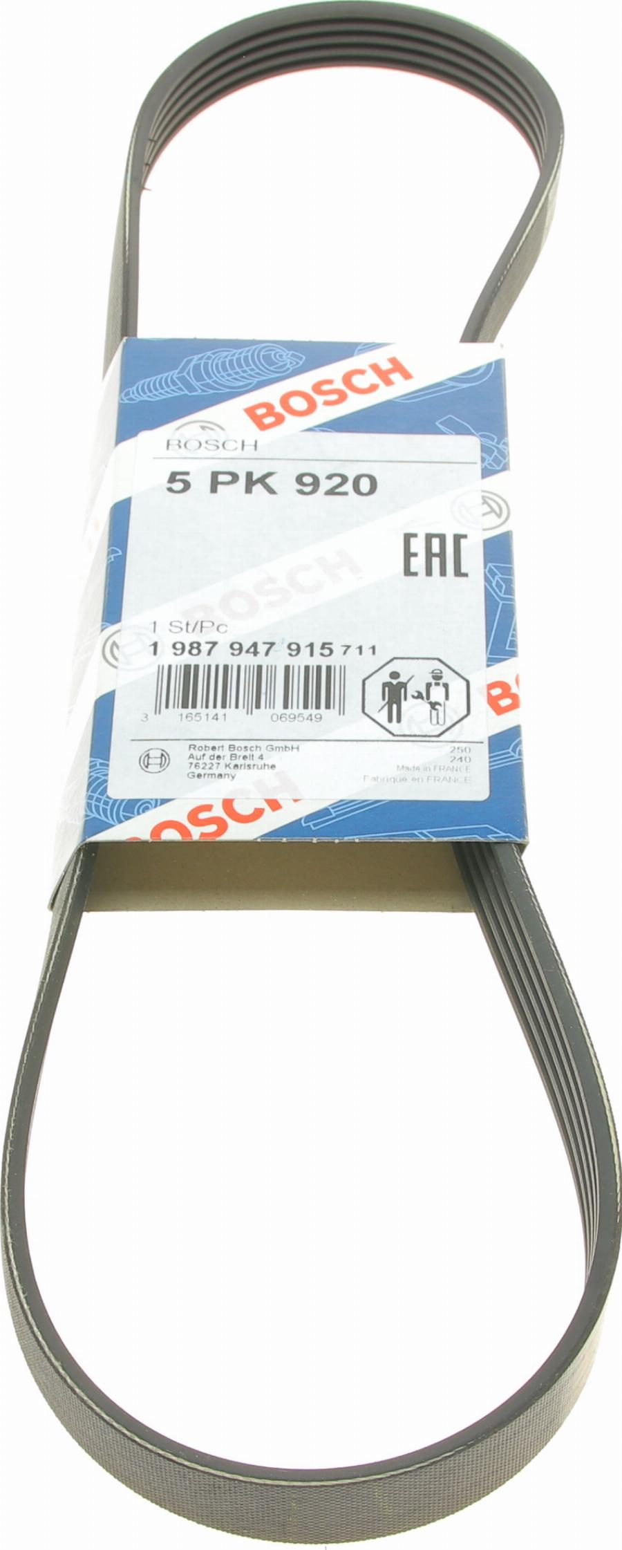 BOSCH 1 987 947 915 - Pasek klinowy wielorowkowy parts5.com