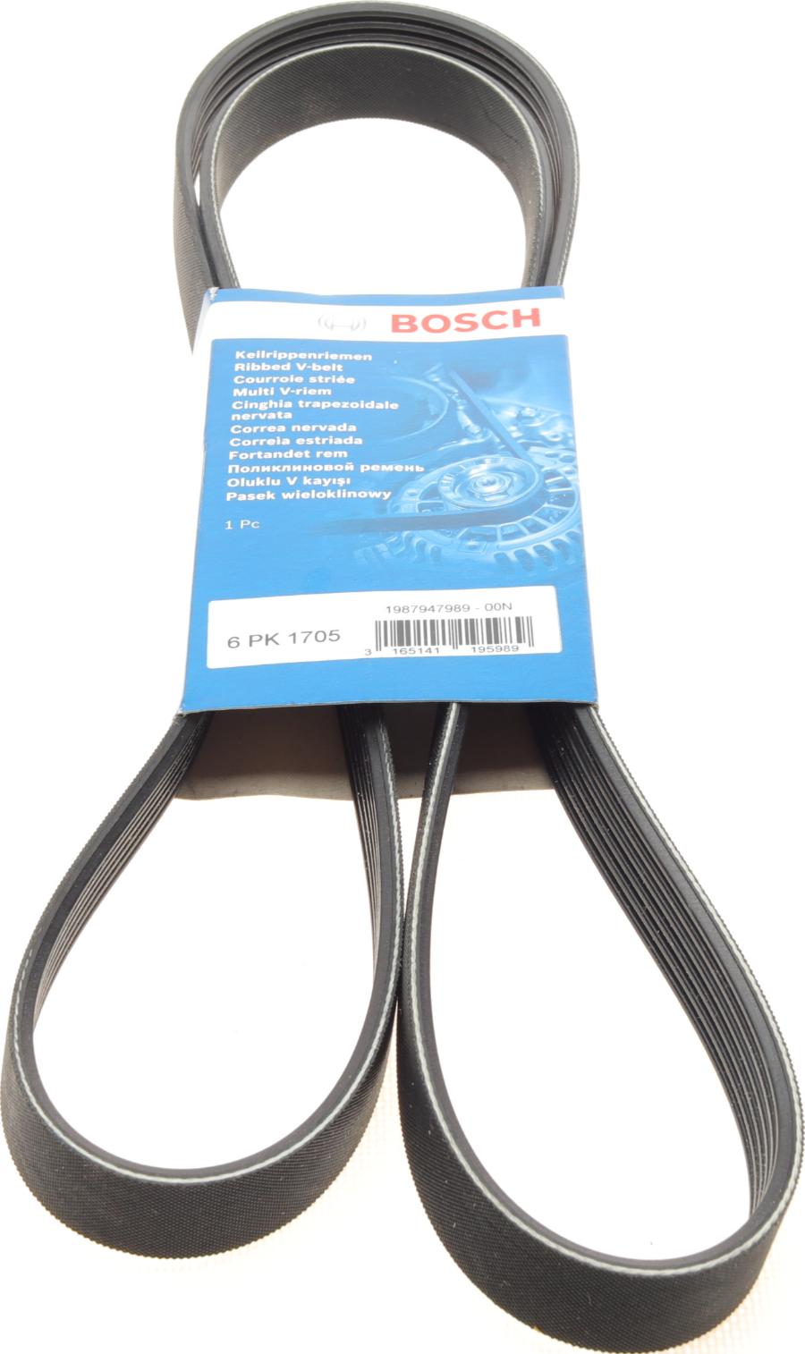 BOSCH 1 987 947 989 - Pasek klinowy wielorowkowy parts5.com