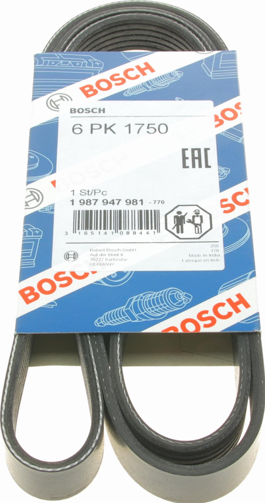 BOSCH 1 987 947 981 - Keilrippenriemen parts5.com