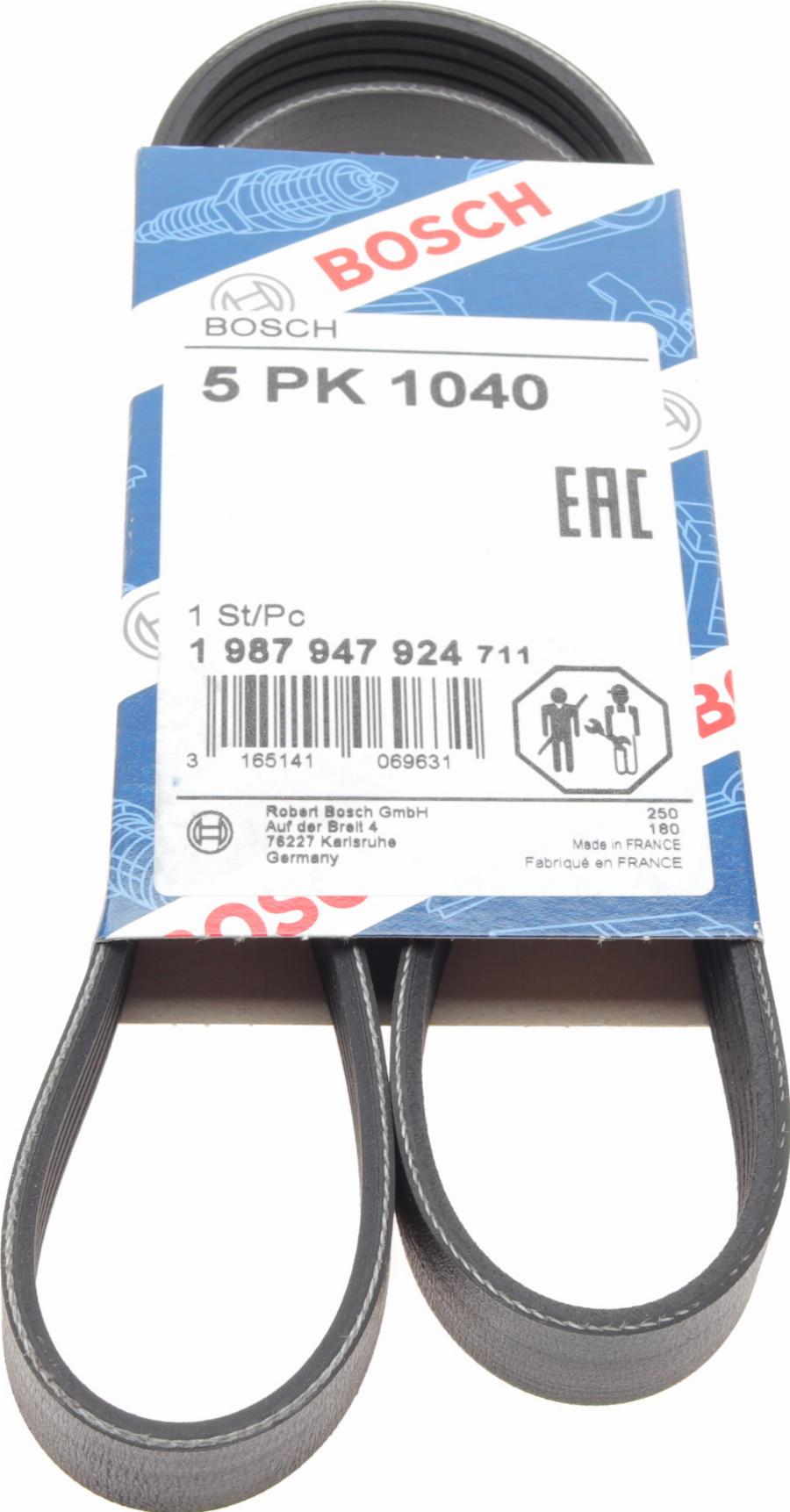 BOSCH 1 987 947 924 - Correa trapecial poli V parts5.com