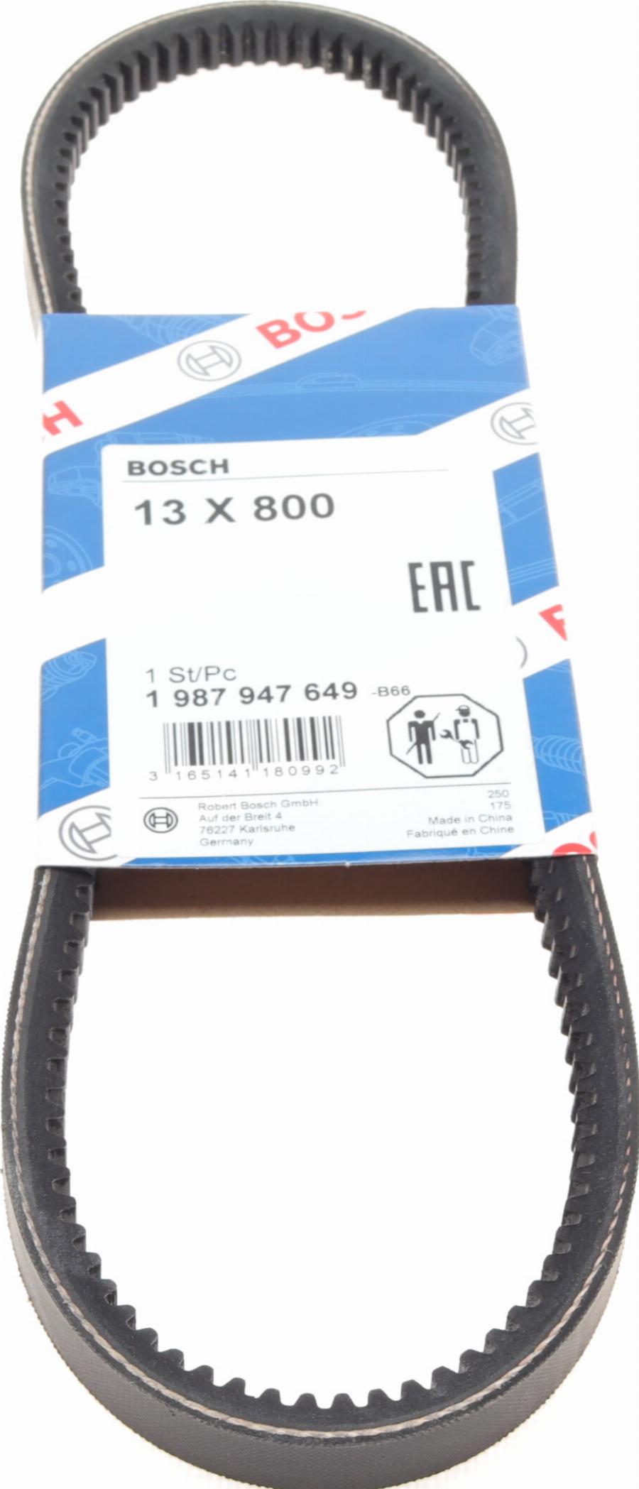 BOSCH 1 987 947 649 - Τραπεζοειδής ιμάντας parts5.com