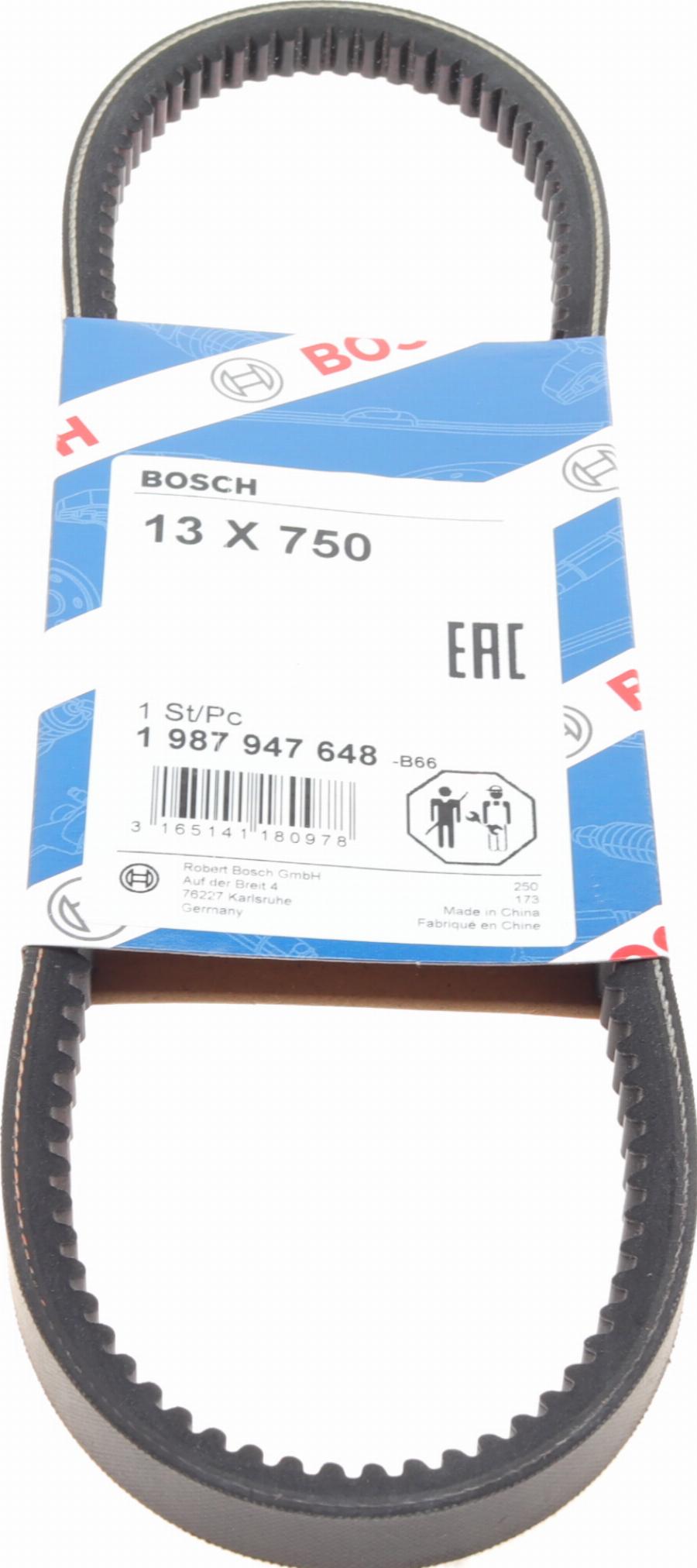 BOSCH 1 987 947 648 - Courroie trapézoïdale parts5.com