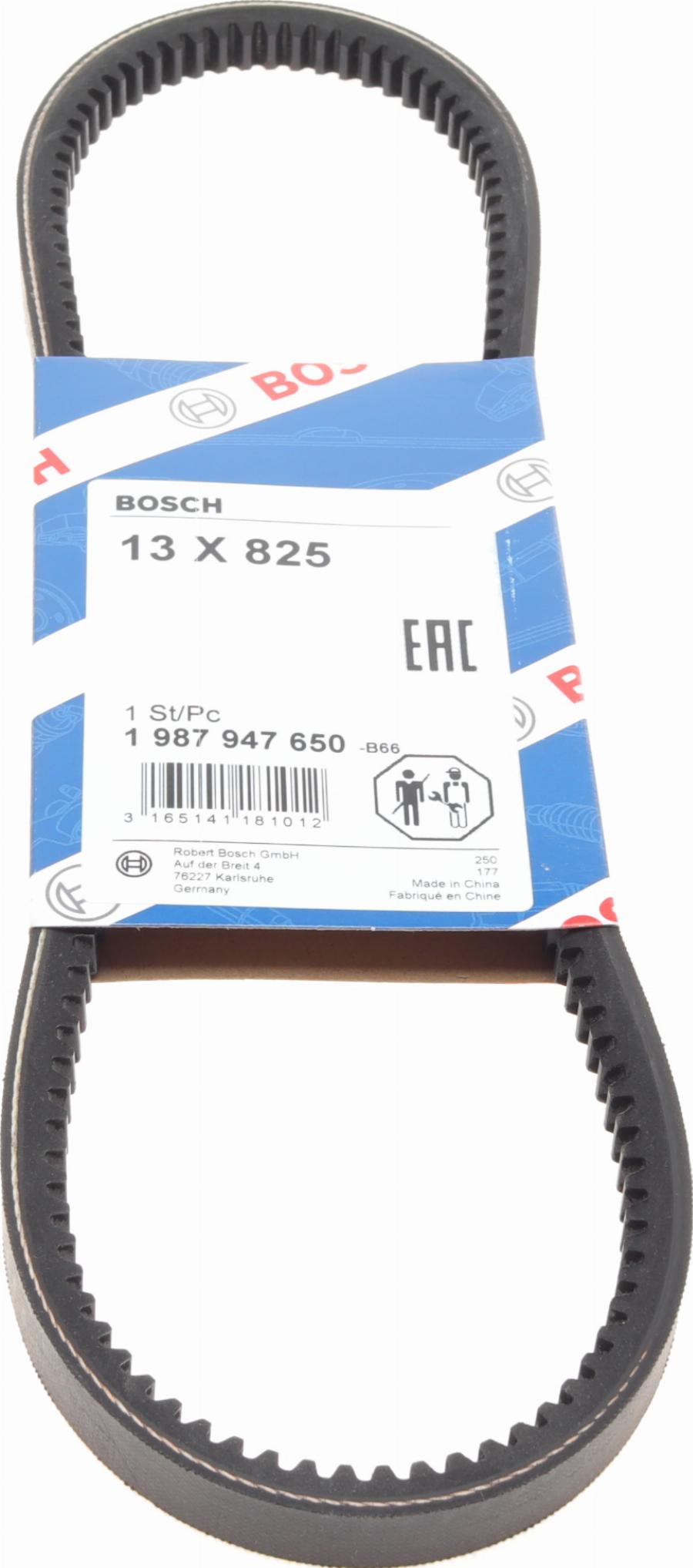 BOSCH 1 987 947 650 - Τραπεζοειδής ιμάντας parts5.com