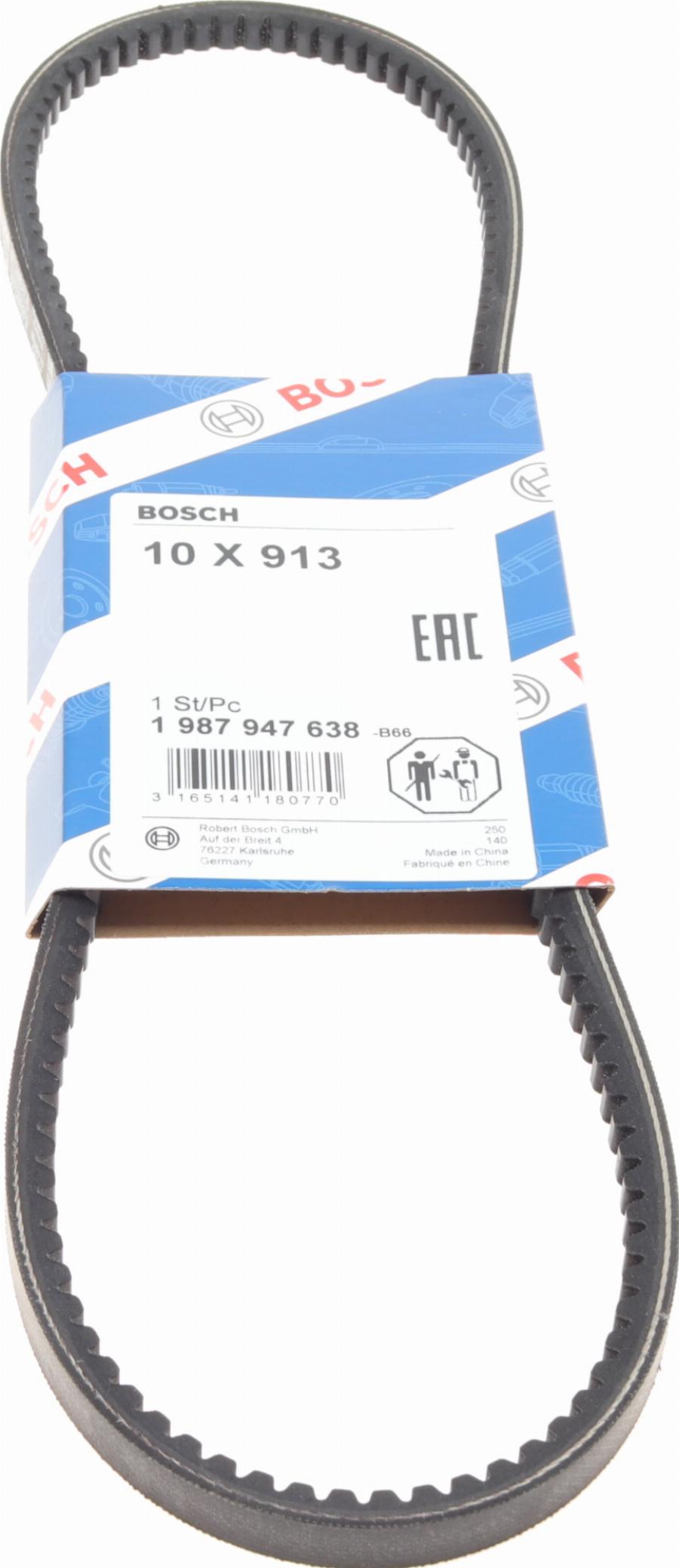 BOSCH 1 987 947 638 - Трапецовиден ремък parts5.com