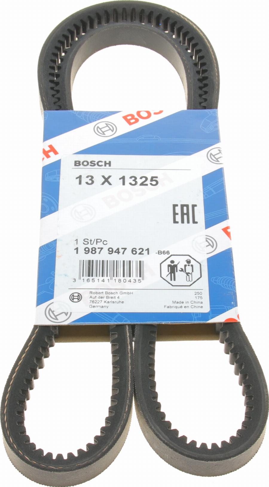 BOSCH 1 987 947 621 - Клиновой ремень, поперечные рёбра parts5.com