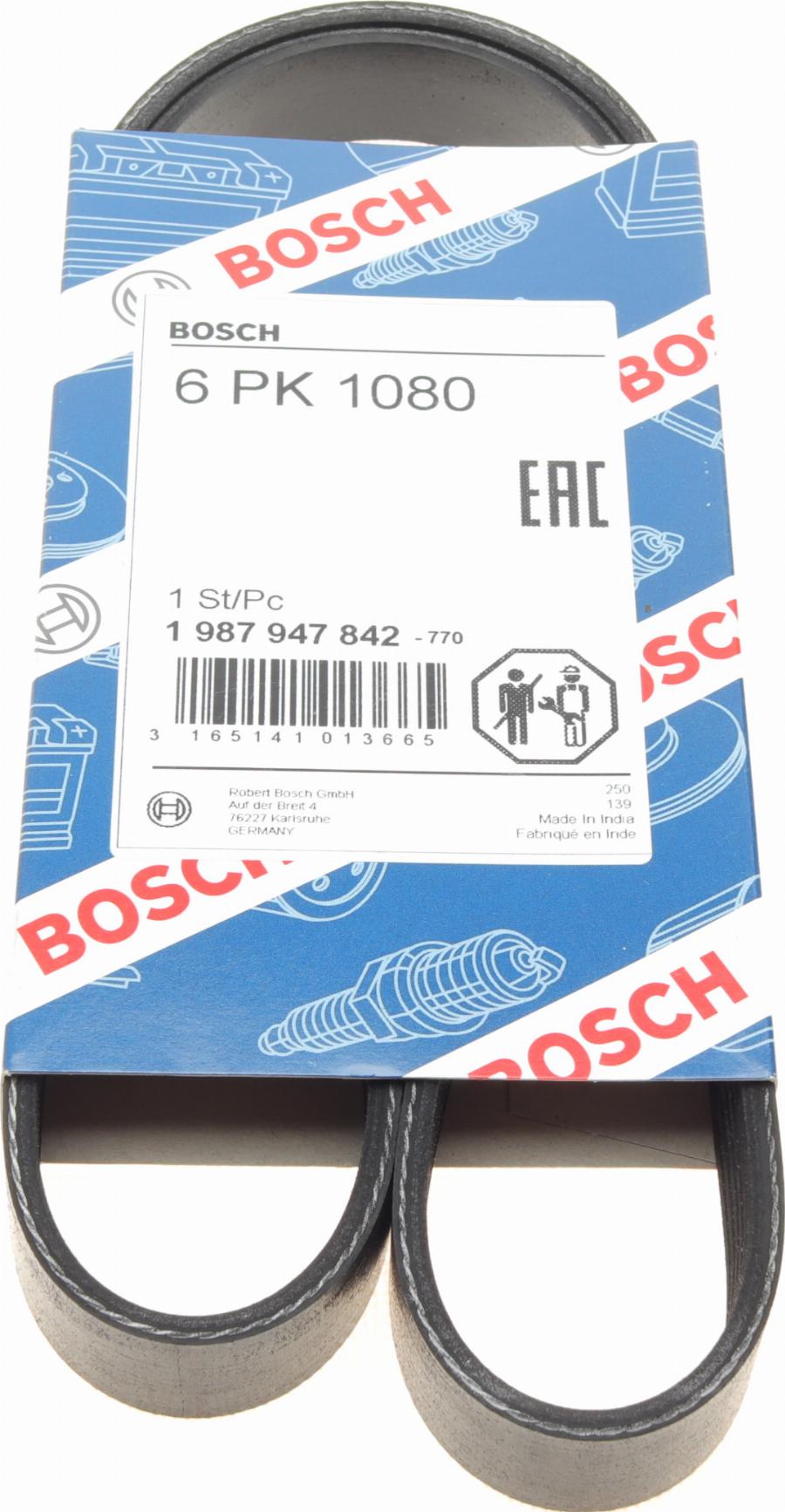 BOSCH 1 987 947 842 - Correa trapecial poli V parts5.com