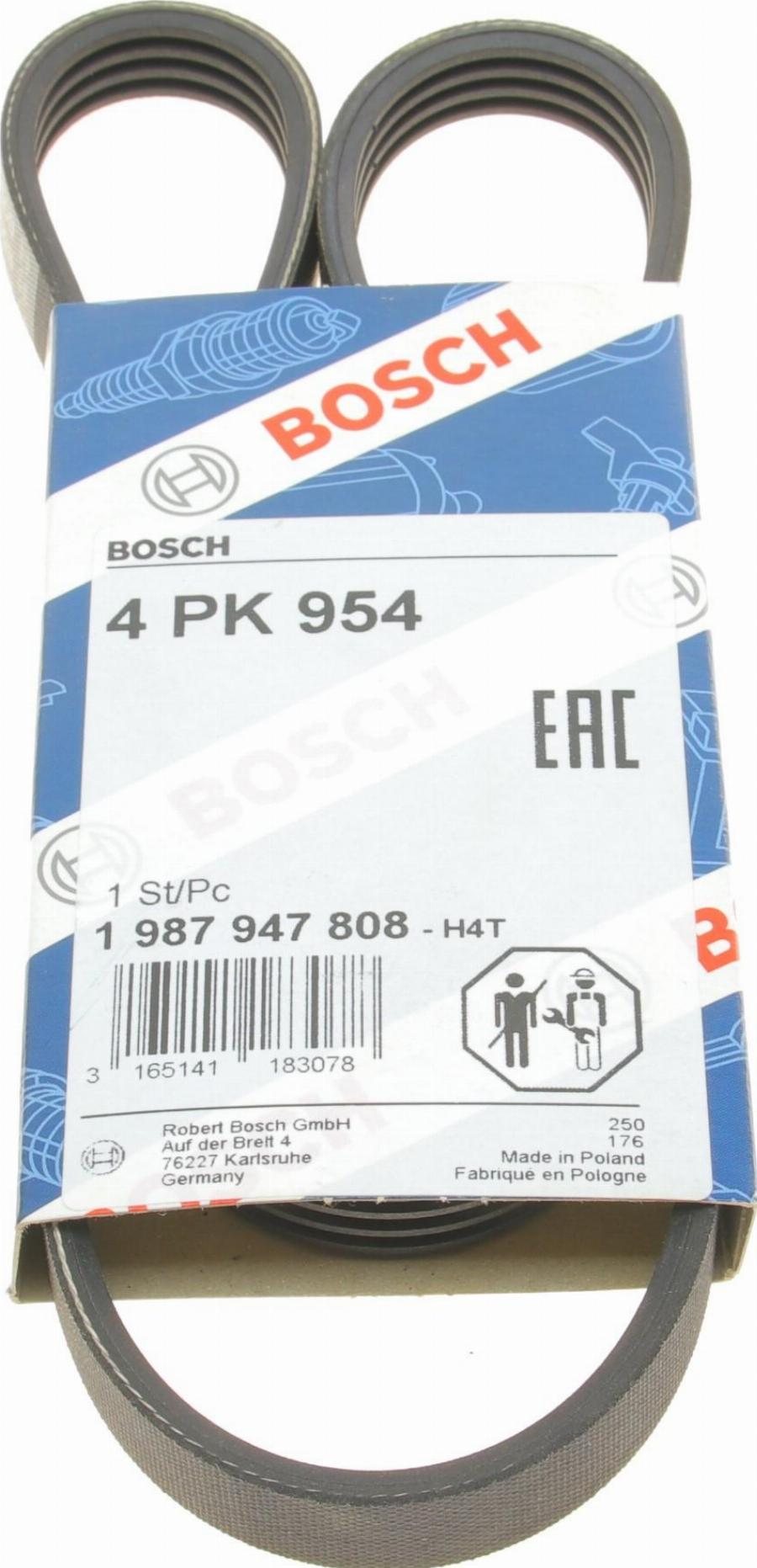 BOSCH 1 987 947 808 - Pasek klinowy wielorowkowy parts5.com