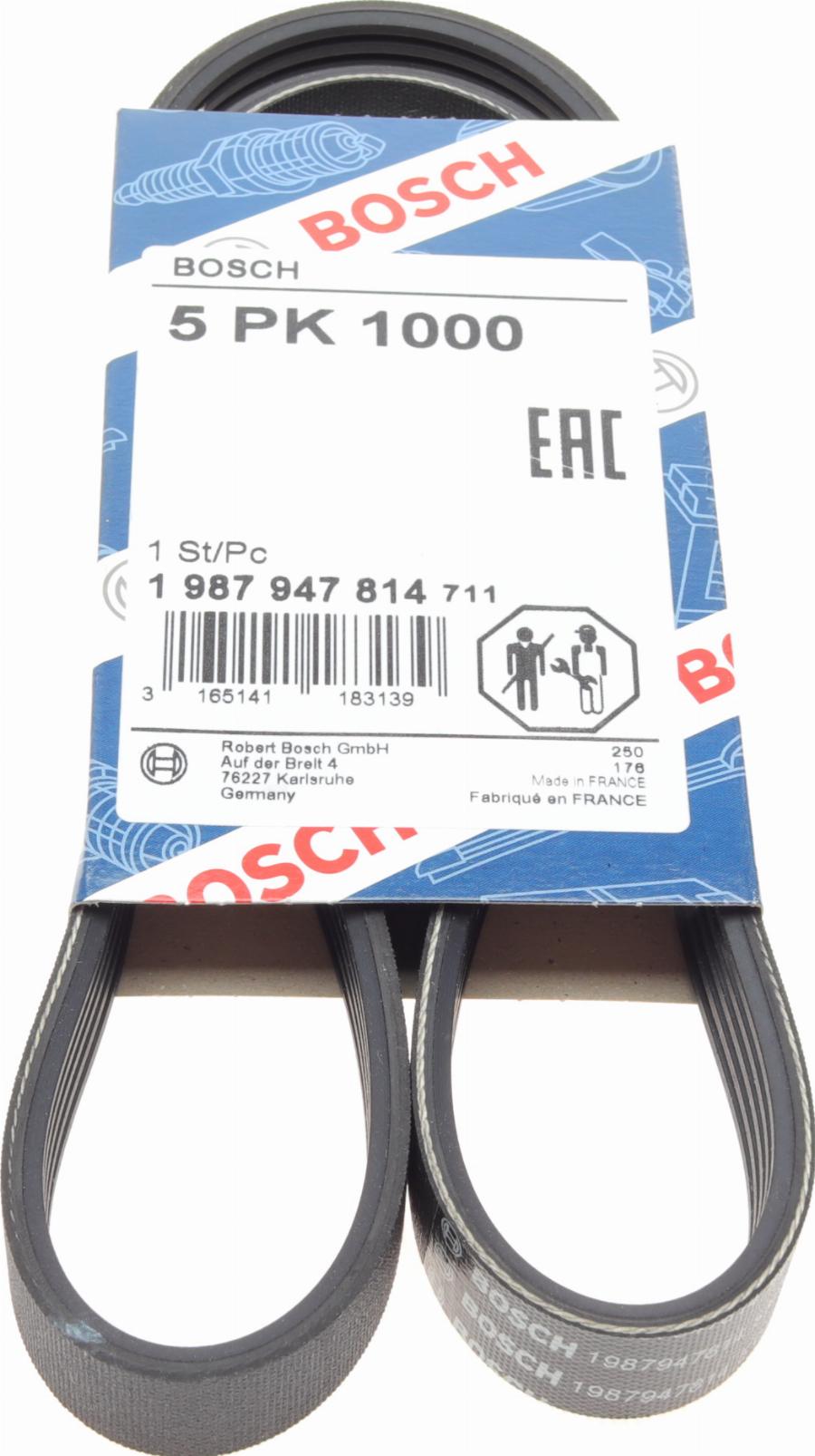 BOSCH 1 987 947 814 - Keilrippenriemen parts5.com