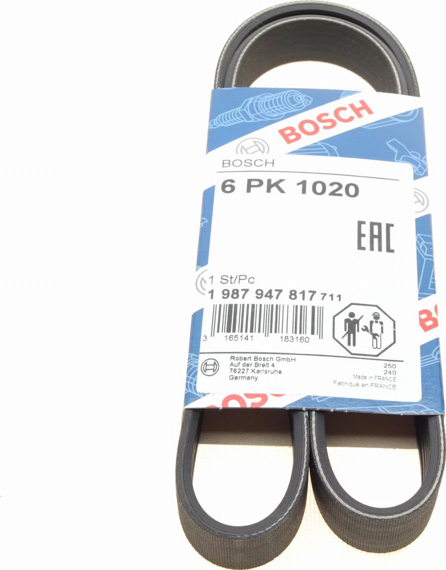 BOSCH 1 987 947 817 - Keilrippenriemen parts5.com