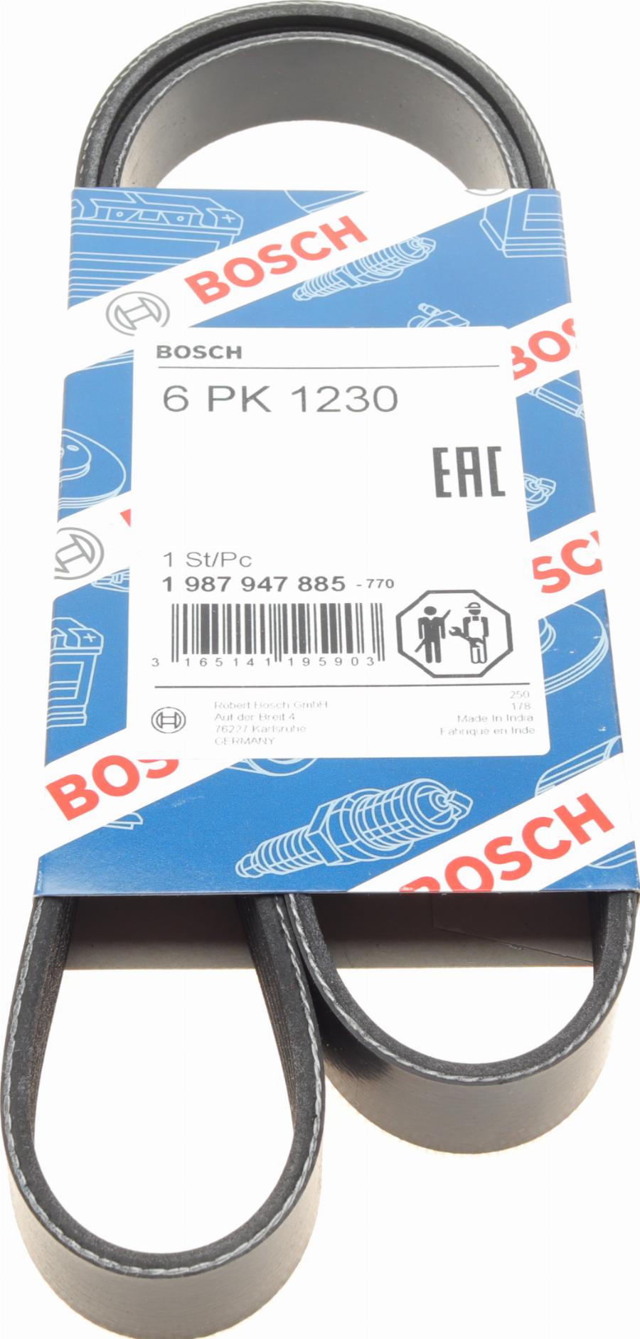 BOSCH 1 987 947 885 - Rebrasti jermen parts5.com