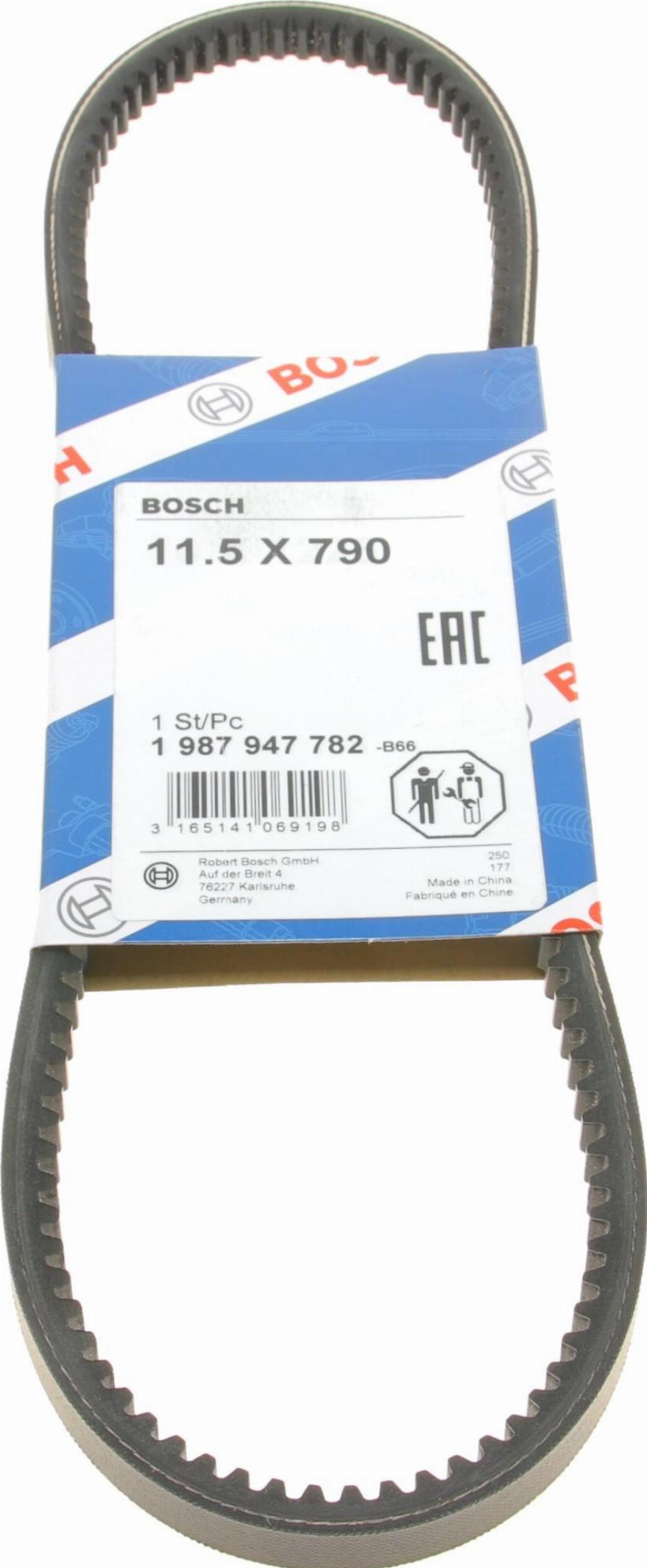 BOSCH 1 987 947 782 - Correa trapezoidal parts5.com