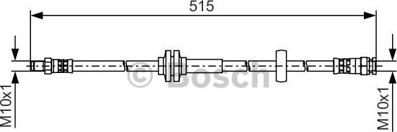 BOSCH 1 987 481 482 - Tubo flexible de frenos parts5.com