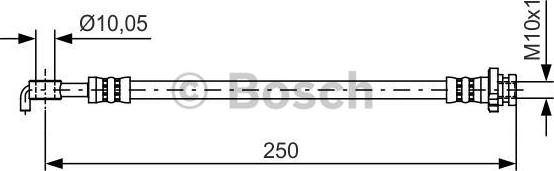 BOSCH 1 987 481 434 - Brake Hose parts5.com