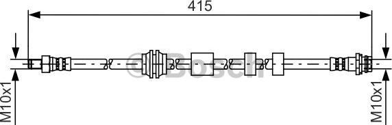 BOSCH 1 987 481 425 - Kočno crijevo parts5.com