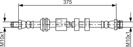 BOSCH 1 987 481 563 - Flexible de frein parts5.com