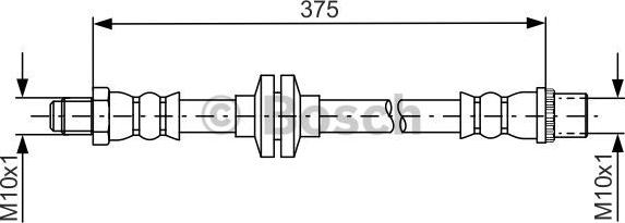 BOSCH 1 987 481 695 - Спирачен маркуч parts5.com