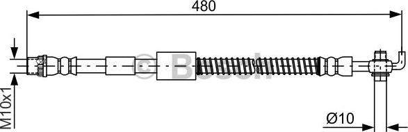 BOSCH 1 987 481 687 - Bremsschlauch parts5.com