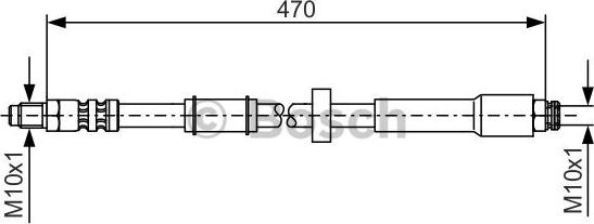 BOSCH 1 987 481 004 - Fren hortumu parts5.com