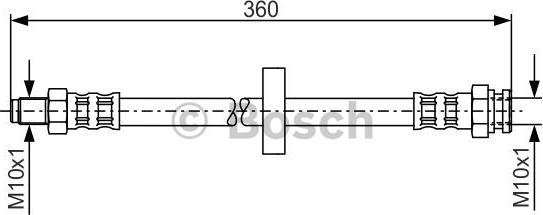 BOSCH 1 987 481 017 - Tubo flexible de frenos parts5.com