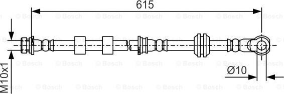 BOSCH 1 987 481 088 - Tubo flexible de frenos parts5.com