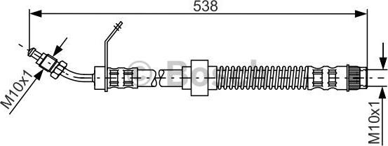 BOSCH 1 987 481 151 - Furtun frana parts5.com