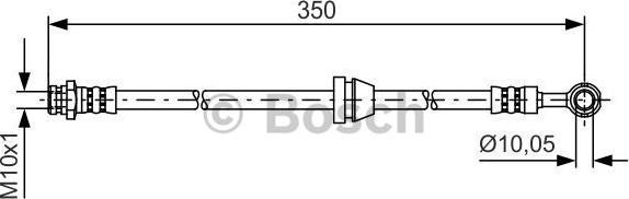 BOSCH 1 987 481 388 - Tubo flexible de frenos parts5.com