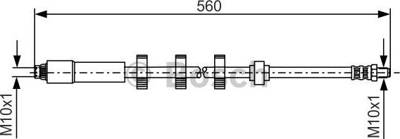 BOSCH 1 987 481 290 - Tubo flexible de frenos parts5.com