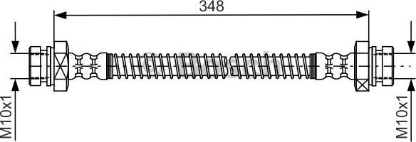 BOSCH 1 987 481 793 - Zavorna cev parts5.com